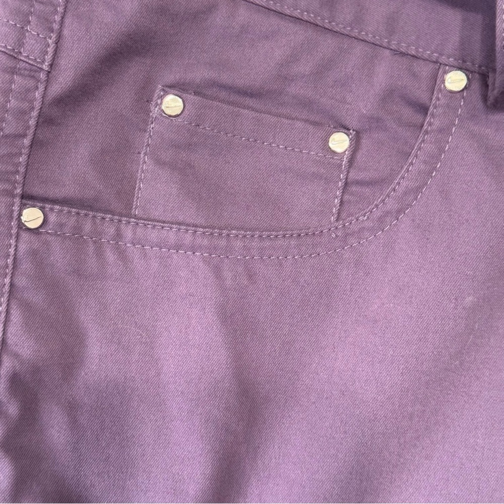 Nike Golf Womens Purple Straight Leg Pants Size 4 Sporty Casual Athletic - Picture 7 of 8